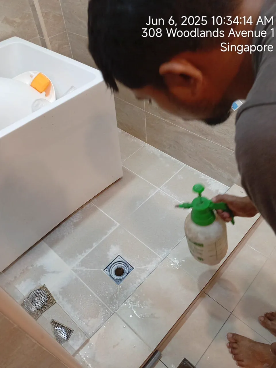 Toilet and Bathroom Waterproofing Singapore - sealing Gaps - Woodlands Avenue Toilet and Bathroom Waterproofing Singapore - sealing Gaps - Woodlands Avenue